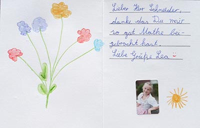 Kind beim Rechnen